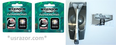 18 Wilkinson FX Diamond blades ft Schick Tracer Razor Cartridges Refills Germany
