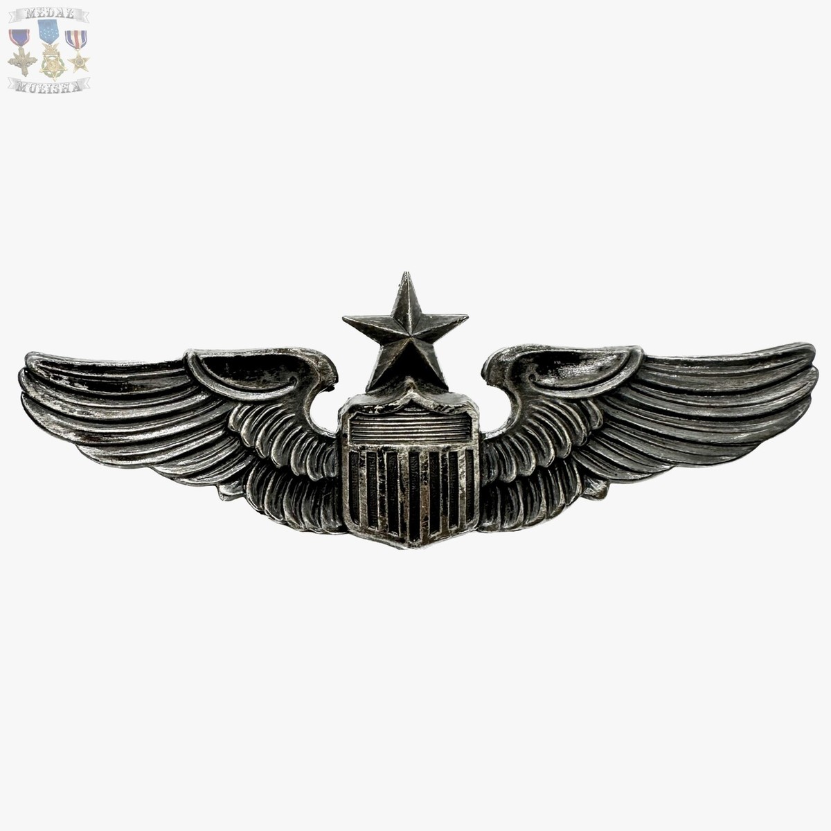 COLD WAR US. AIR FORCE SENIOR PILOT WINGS BADGE INSIGNIA 3” SIZE