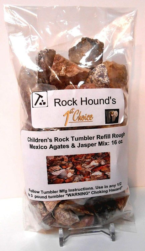 Rockhound's 1st Choice  Rock Tumbler Refill Rough - Mexico Agate Jasper MORE 1LB