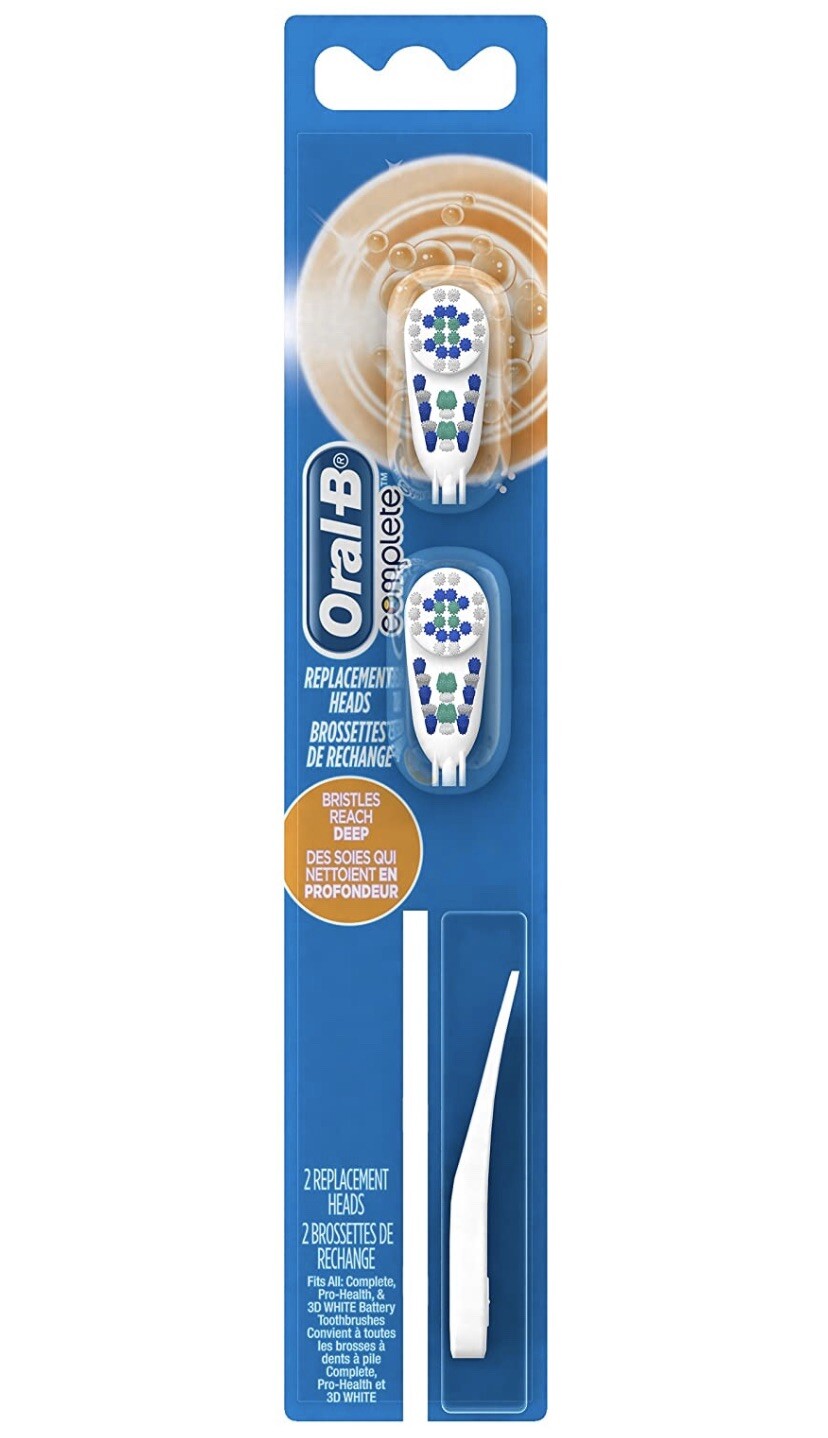  Oral-B Complete Deep Reach power toothbrush Replacement Hea