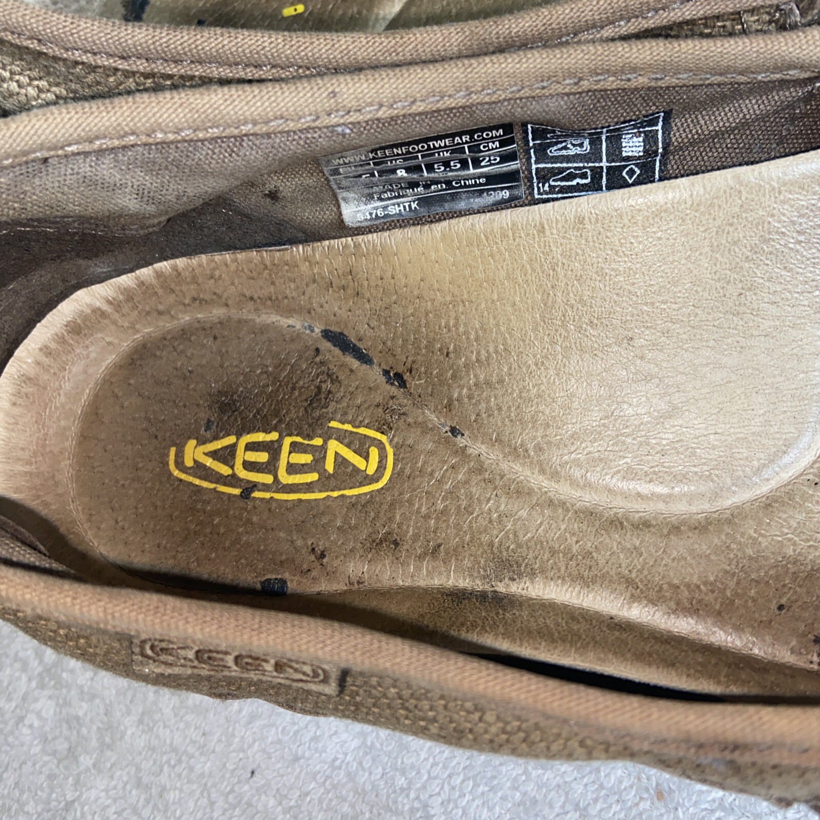 Scarpe da acqua donna Keen tessuto marrone taglia 8 M fiume escursionismo outdoor spiaggia