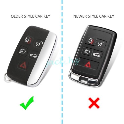 Llavero de cuero metálico para coche funda llavero anillo para Land Rover Jaguar - Imagen 2 de 8