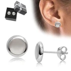 Ladies 925 Silver Mother of Pearl Round Stud Earrings - Gift Idea - Jewellery Elegant