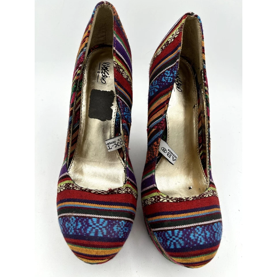 MOSSIMO SOX TAB Colorido Plataforma 5" Tacón de Cuña F16834584 Talla 6.5 Foto 3 de 4