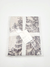 Pottery Barn Rustic Forest Shower Curtain Winter Deer NEW