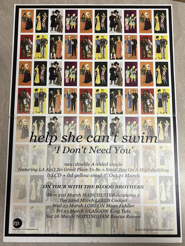 Help She Can’t Swim I Don’t Need You Poster 60x42cm