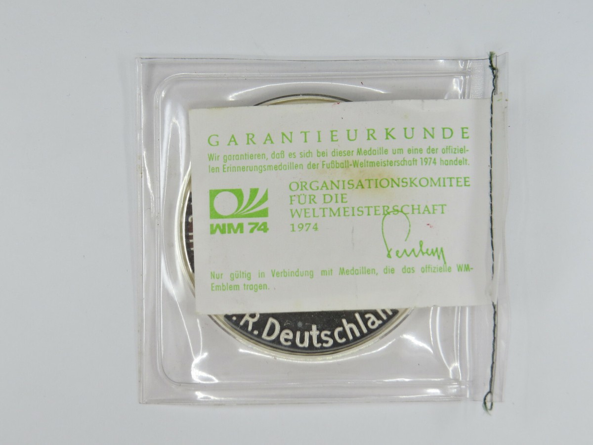 ワールドカップ 1974 コイン　シルバー WM74 1974 Fifa World Cup Silver Round Germany Pure Silver