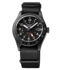 SEIKO 5 SPORTS SBSC013 FIELD SPORTS GMT MECHANICAL AUTOMATIC WATCH BLACK 2024