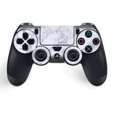Skins Decal Wrap for PS4 / PS4 Pro Controller - Grey White Standard Marble