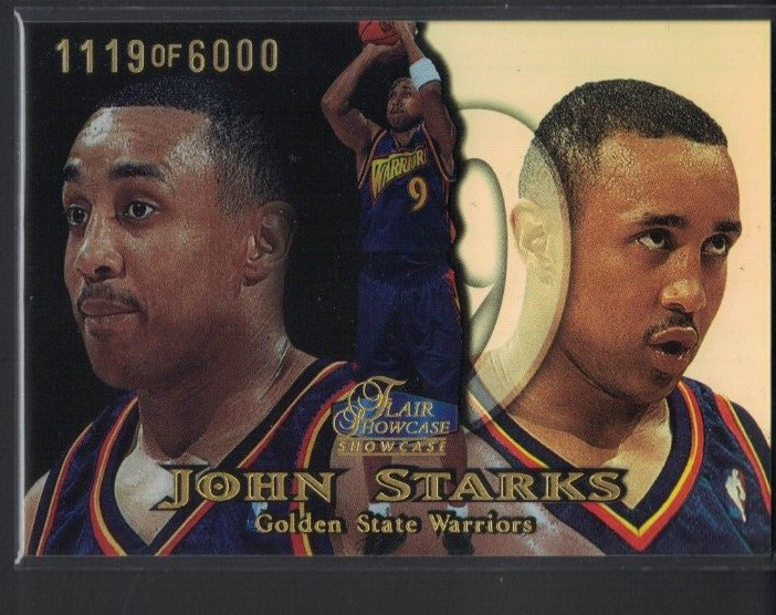 1998-1999 Flair Showcase John Starks #79 Row 1 Warriors /6000