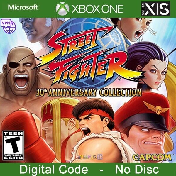 Street Fighter 30th Anniversary Collection Xbox Key Turkey Region ☑VPN ☑No  Disc