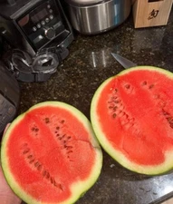 Sugar Baby Watermelon Seeds, approx 15 per pack, Not excessively seedy, USA 2025