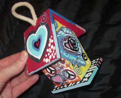Lgbt Rainbow Birdfeeder Hand Painted 4 X 4 X 2 5 Gay Pride