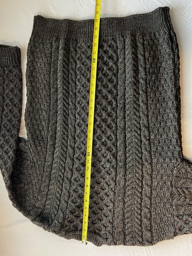 John Malloy Brown 100% Wool Heavyweight Knit Cardigan Sweater - Mens LARGE - Picture 10 of 13