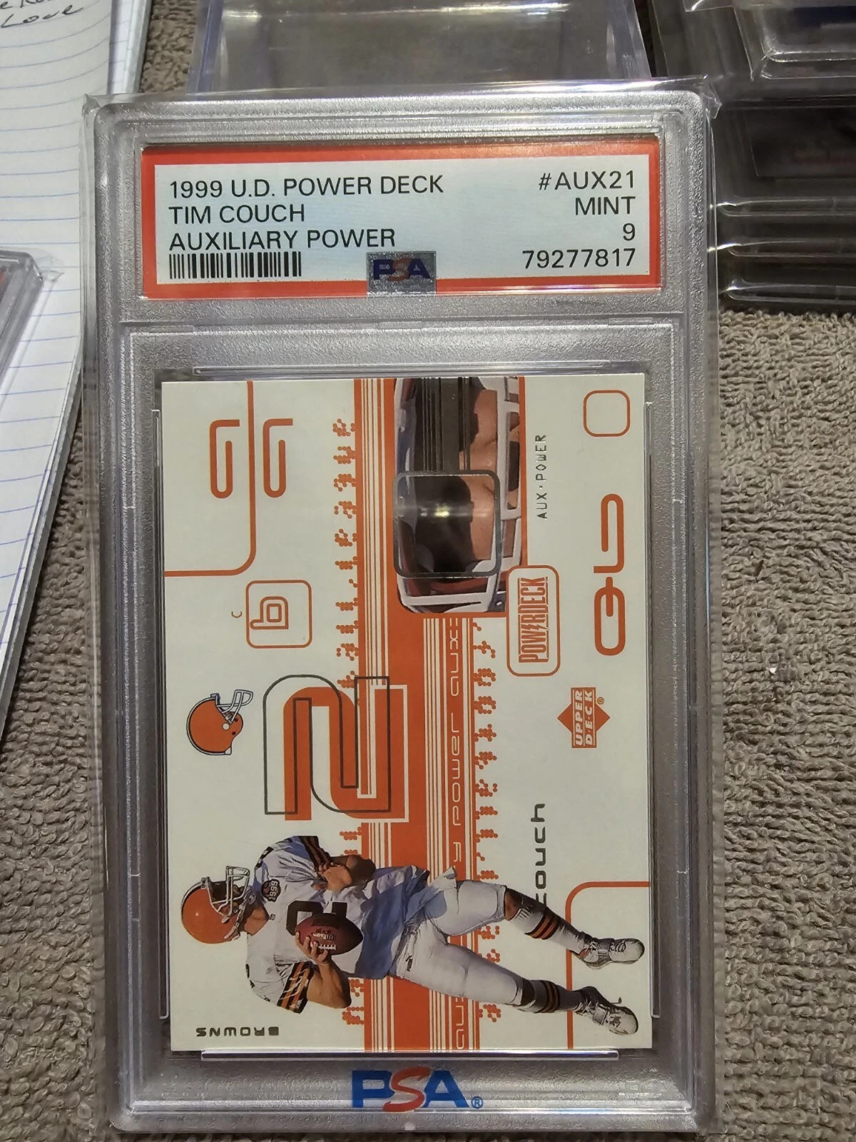 Tim Couch Upper Deck Powerdeck Auxiliary Power #AUX21 Base