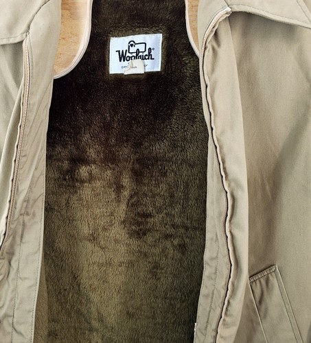 1970's Woolrich Jacket Size 42 Men's Brown Fur Lined Full Zip Bomber Vintage - Picture 6 of 15