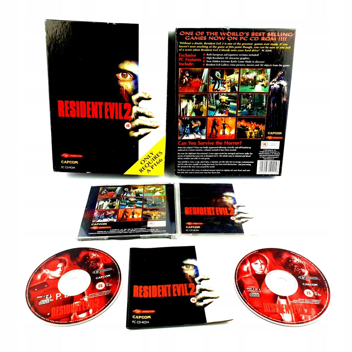 RESIDENT EVIL 2 II PC BIG BOX VERY RARE COLLECTOR S EDITION ENG