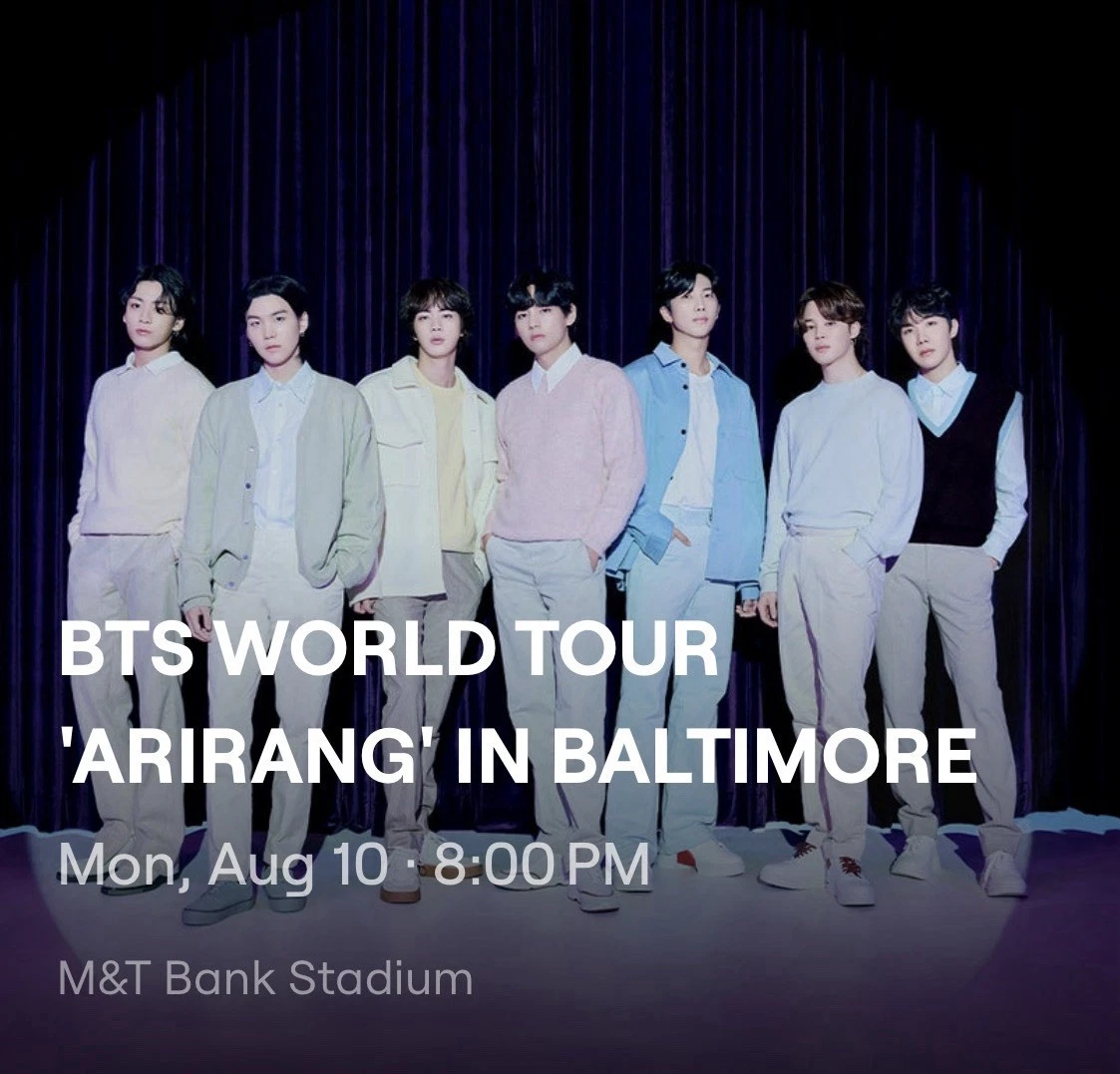 BTS Rock, Pop & Hip Hop Tickets for sale | eBay