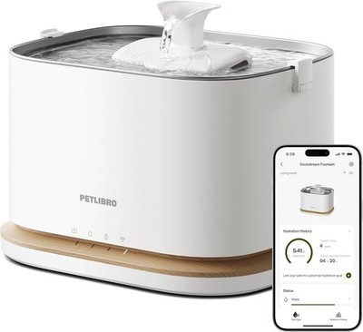 PETLIBRO Dockstream 2 Smart Cordless Fountain White 3L App Control PLWF116