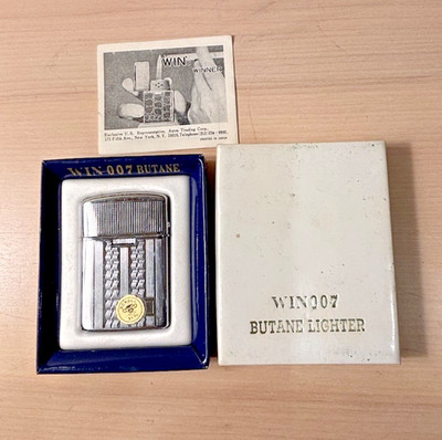 Vintage WIN007 Butane Lighter Japan NEW In Box