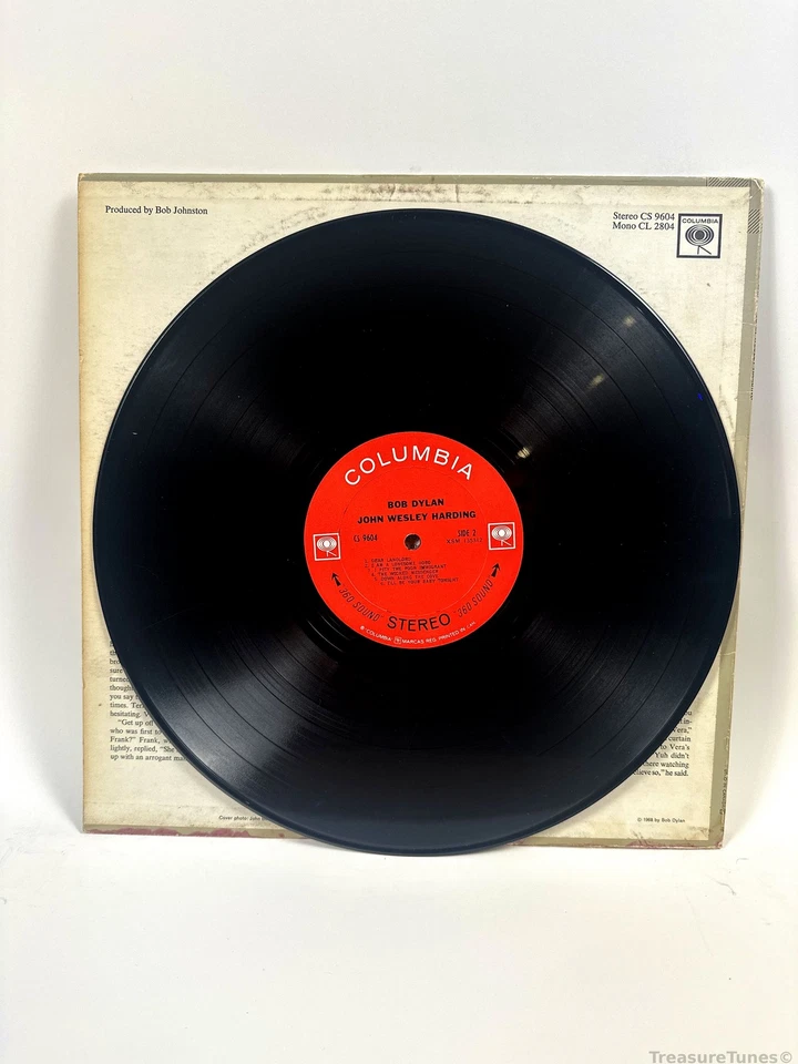 Bob Dylan - John Wesley Harding Vinyl LP KCS 9604 - Image 4 of 4