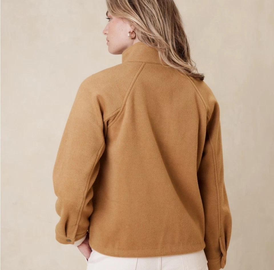 Chaqueta corta para mujer Banana Republic Carmel cepillado Melton talla S suave clásica Foto 3 de 4
