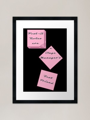 Post-it Notes Gerahmter Kunstdruck Gerahmtes Wandbild Poster Leinwanddruck Bild