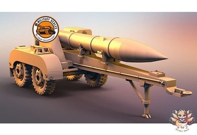 1/72 US Honest John Transport Trailer Garage Kit [PD72190] Plastikmodell