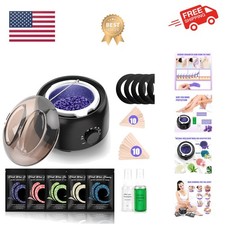 Waxing Kit - Wax Warmer for Hair Removal, Hard Wax Kit with 14oz 5 Bags Hard ...