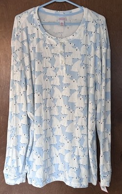 Men s NWT Wondershop Blue Fleece Polar Bear Pajama Top Size 3X