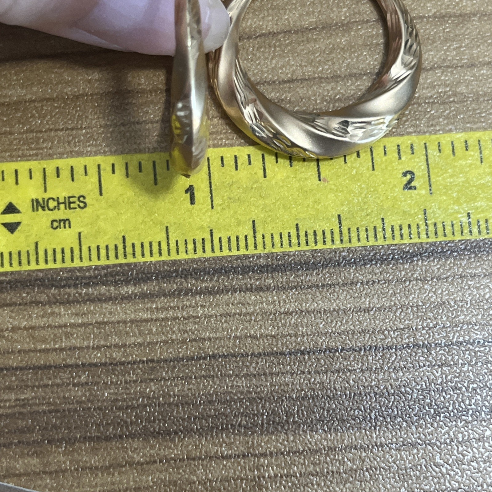 14k Gold Basic Hoops - image 5