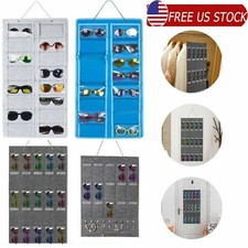 Felt Hanging Sunglasses Storage Bag Display Wall Stand Glasses Holder Organizer