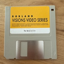 BORLANDVISIONS VIDEO SERIES, World of ObjectWindows for C , Floppy 3.5,Vintage