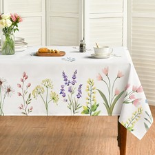 Spring Summer Tablecloth 60 x 104 Inch Rectangular Easter