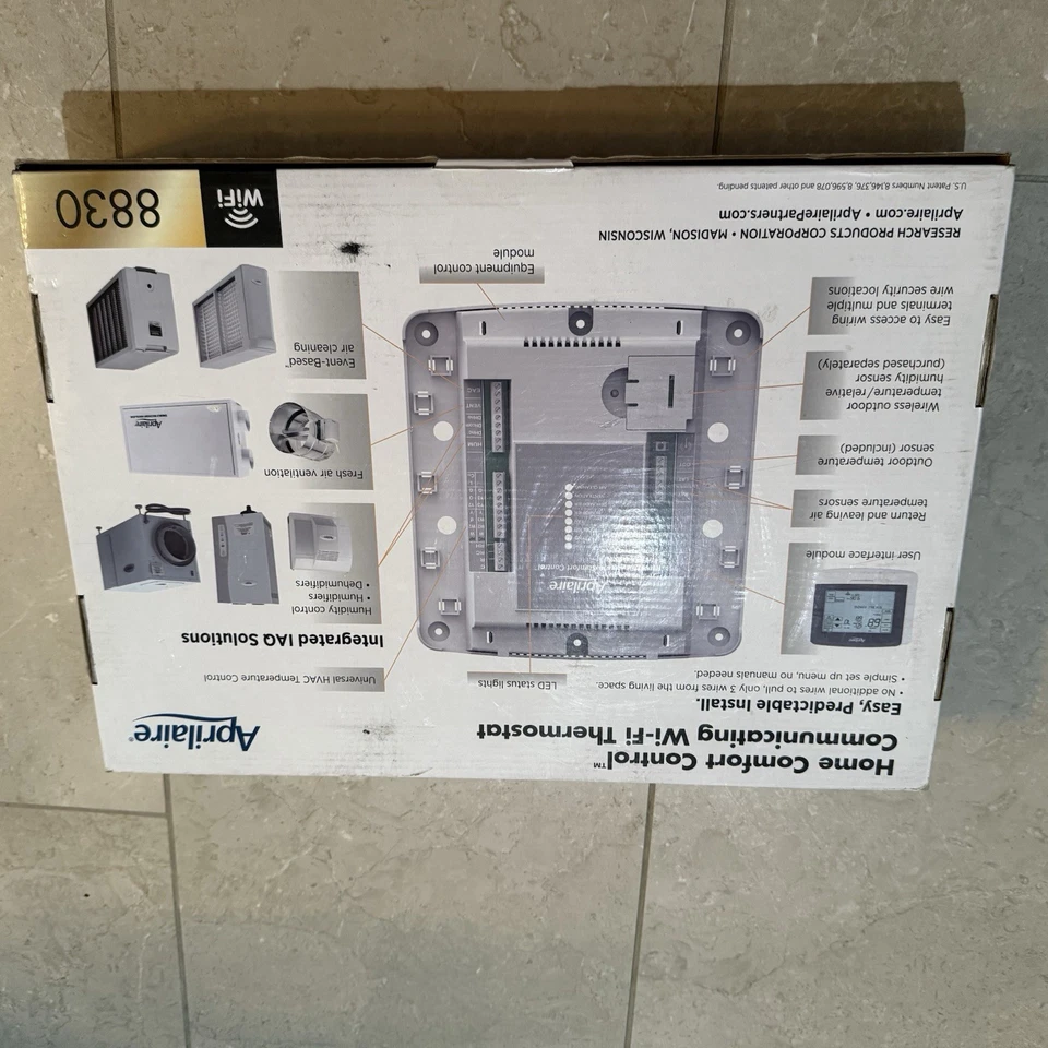 NEW Aprilaire Home Comfort Control Communicating Wi-Fi Thermostat, Model 8830 - Image 4 of 4