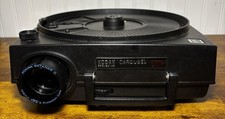 Kodak Carousel 600H Slide Projector Tested Working 140 Tray Vintage Slides Box