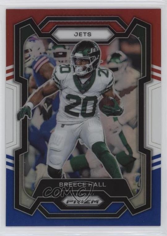 2023 Panini Prizm Red White & Blue Prizm Breece Hall #232 1b8k