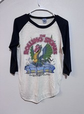 VINTAGE Rolling Stones 1981 Tour Raglan T-Shirt Size L Concert sold out