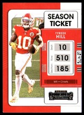 Tyreek Hill 2021 Panini Contenders #48 Chiefs NFL READ FREE SHIP AutographDen