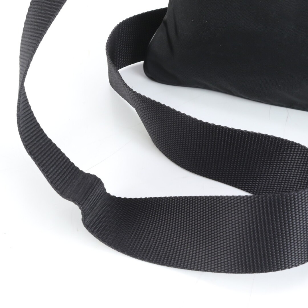 item Prada Tessuto nylon triangle logo leather shoulder bag messenger black men thumbnail 2