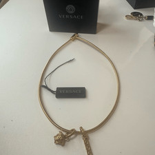 Versace women gold-tone Medusa Aeternitas choker necklace