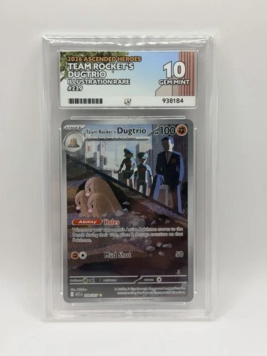 Team Rockets Dugtrio 239/217 IR ACE 10 Ascended Heroes Pokemon