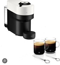 Nespresso XN920141 Pod Coffee Machine Barista Krups Vertuo Pop Coconut White