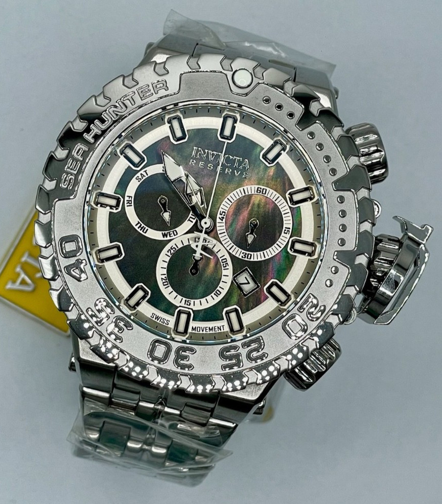Invicta Sea Hunter Swiss Ronda Z60 Caliber Men's Watch w/ MOP Dial (34590)