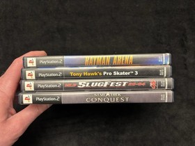 Tested PlayStation 2 PS2 Video Game Bundle Lot Rayman Tony Hawk Star Trek MLB
