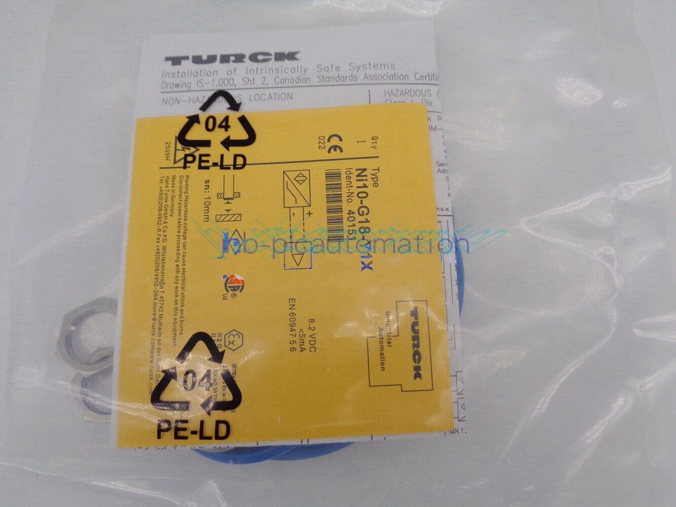 ONE New For Turck Proximity Sensor NI10-G18-Y1X