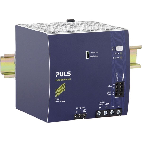 PULS DIN Rail Power Supply Single Phase 24VDC 40A 960W