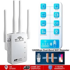 4 Antenna 5g Signal Extender Wireless Amplifier Router Signal Booster 1200Mbps