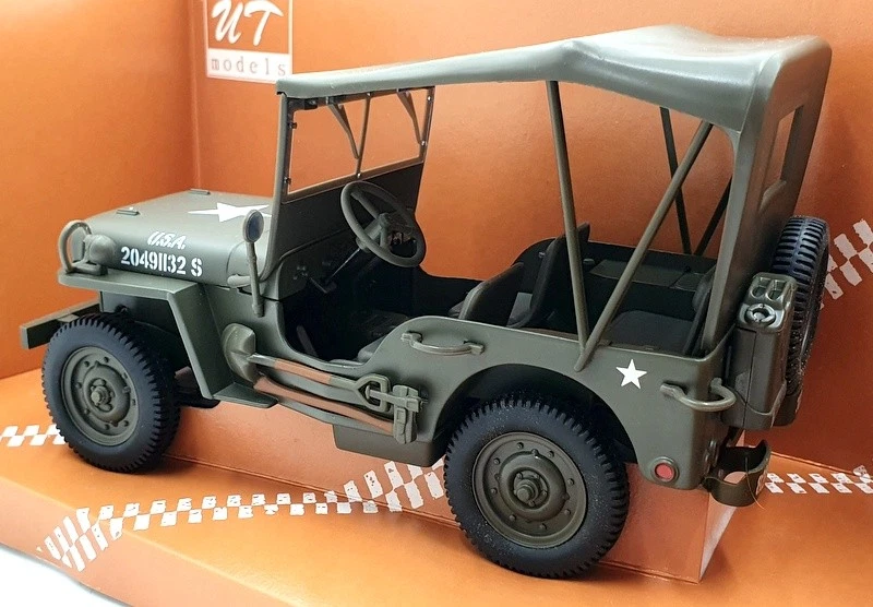 UT Models 1/18 Scale Diecast 180 149002 - Willy's Jeep With Canvas Top - Image 2 of 4