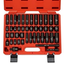 02443A 3/8" and 1/2" Drive Master Impact Socket Set | 38 Piece | Standard